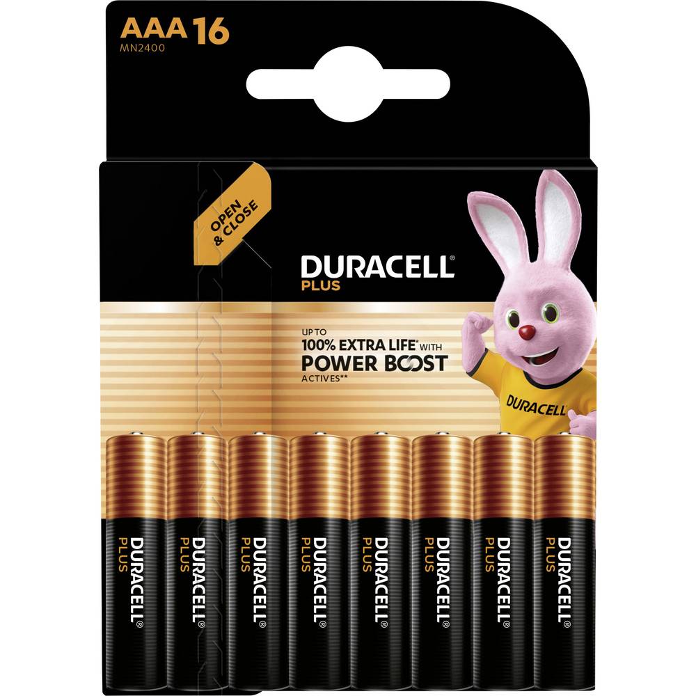Duracell AAA Plus Power Boost Alkaline 16x