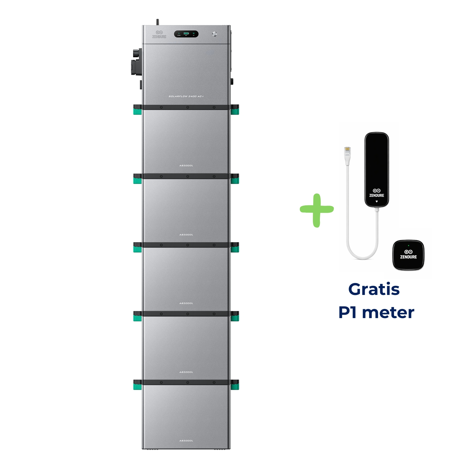 Zendure 16,8kWh SolarFlow 2400AC+ stekkerbatterij