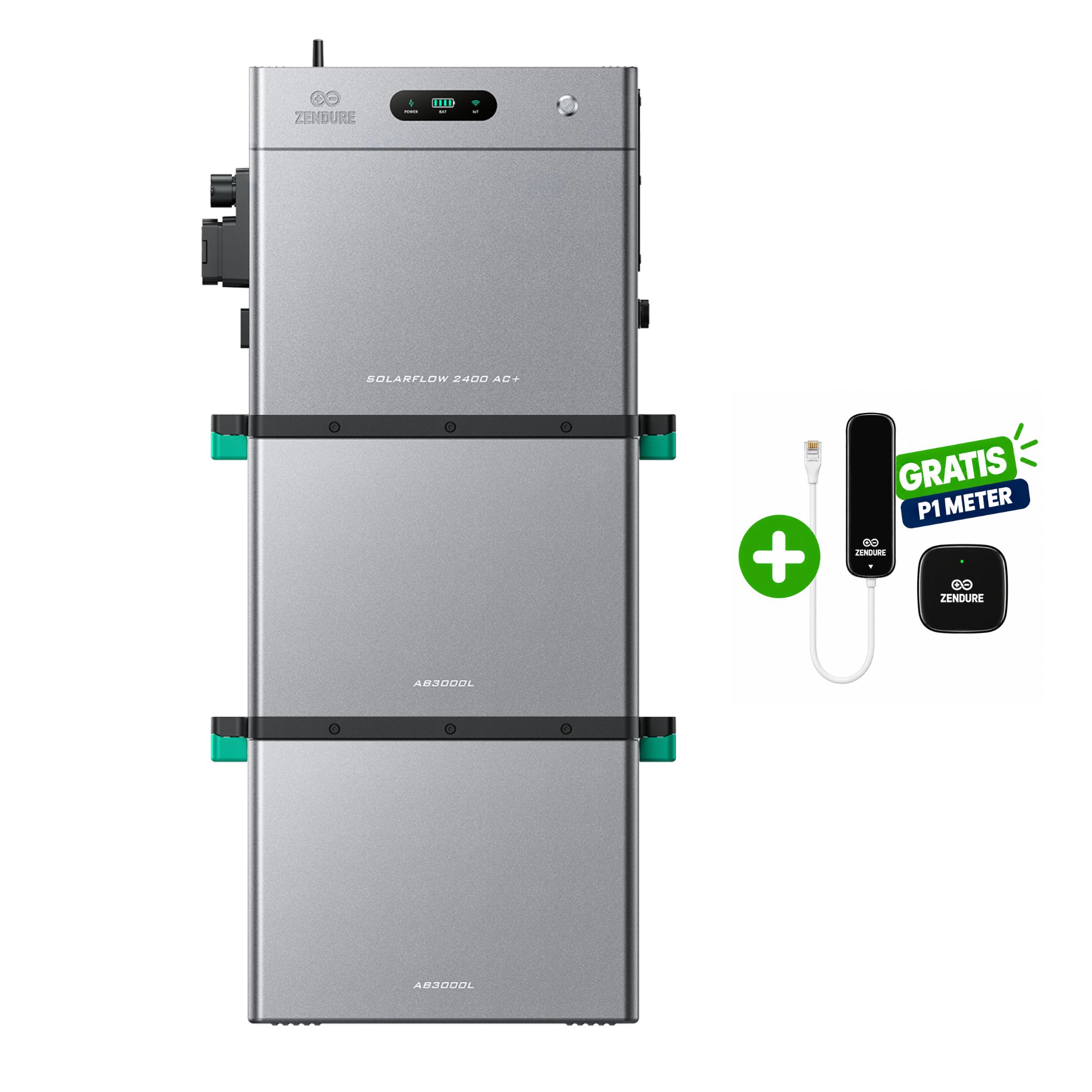 Zendure 8,16kWh SolarFlow 2400AC+ stekkerbatterij