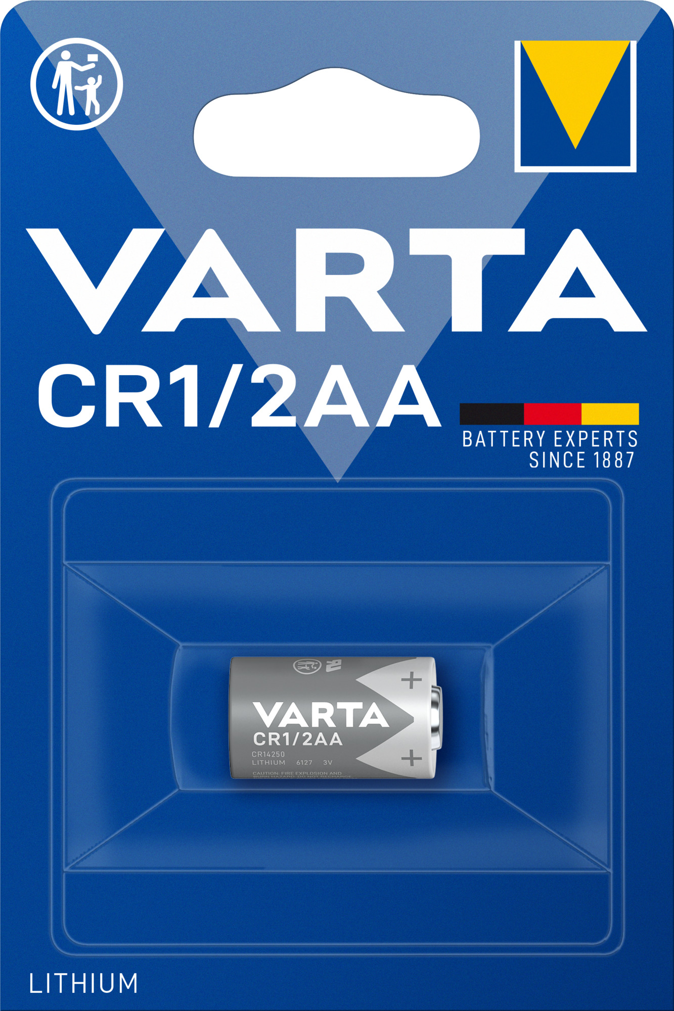 1 Varta Lithium CR 1-2 AA 700mAh 3V