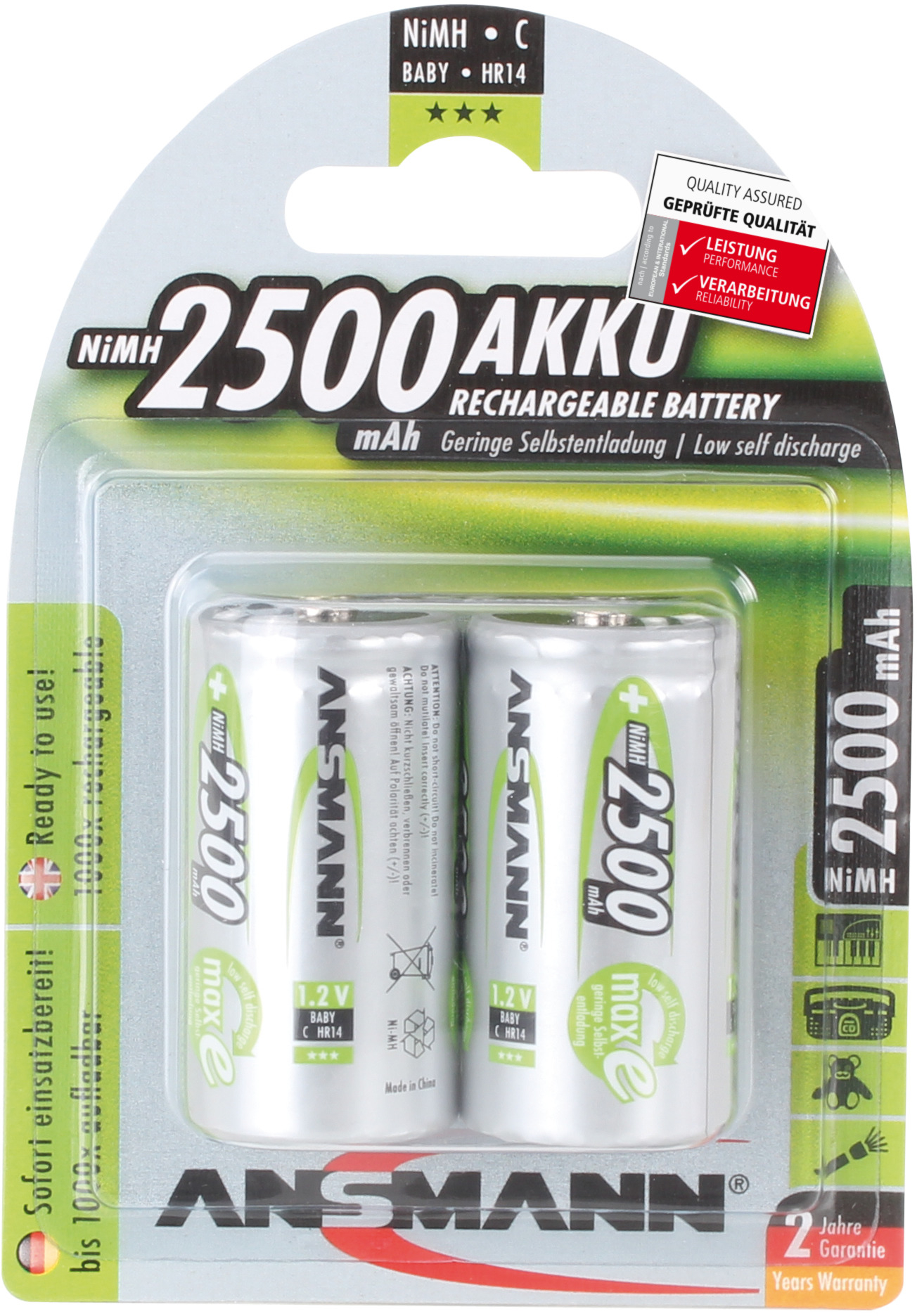 Ansmann maxE C 2500mAh 2x